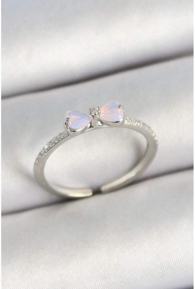 Shoecide Pirinç Fiyonk Figürlü Zirkon Taşlı Gold Renk Ayarlanabilir Kadın Yüzük