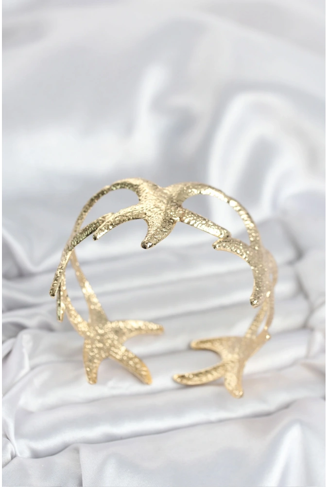 Shoecide Pirinç Gold Renk Deniz Yıldızı Model Kadın Bileklik