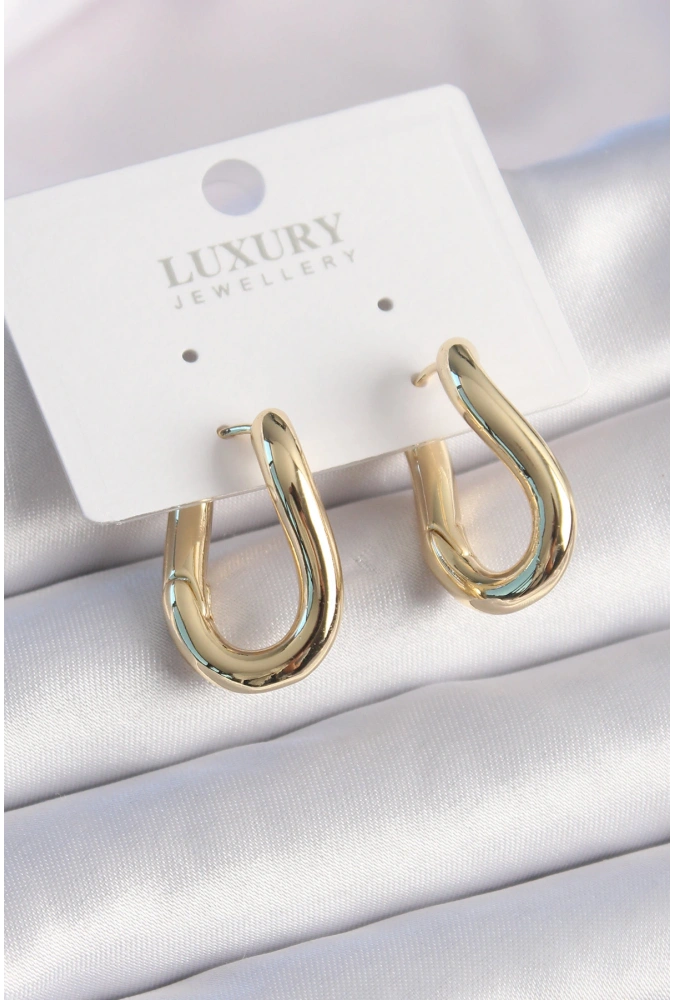 Shoecide Pirinç Gold Renk Halka Model Kadın Küpe