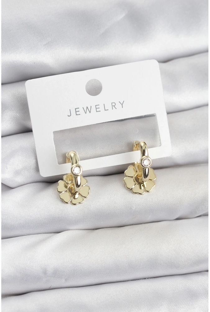 Shoecide Pirinç Gold Renk Kadın Göçmen Küpe