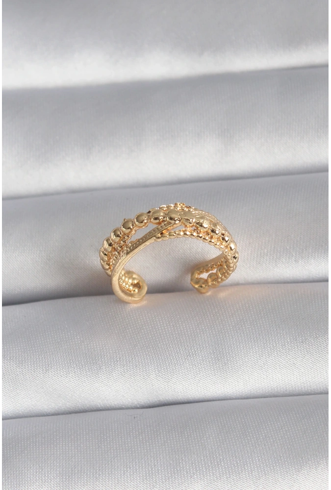 Shoecide Pirinç Gold Renk Kadın Yüzük