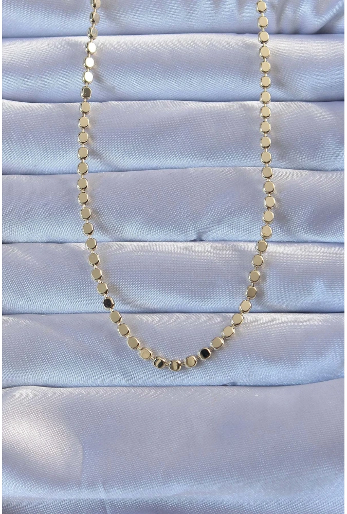 Shoecide Pirinç Gold Renk Parçalı Ezme Kolye