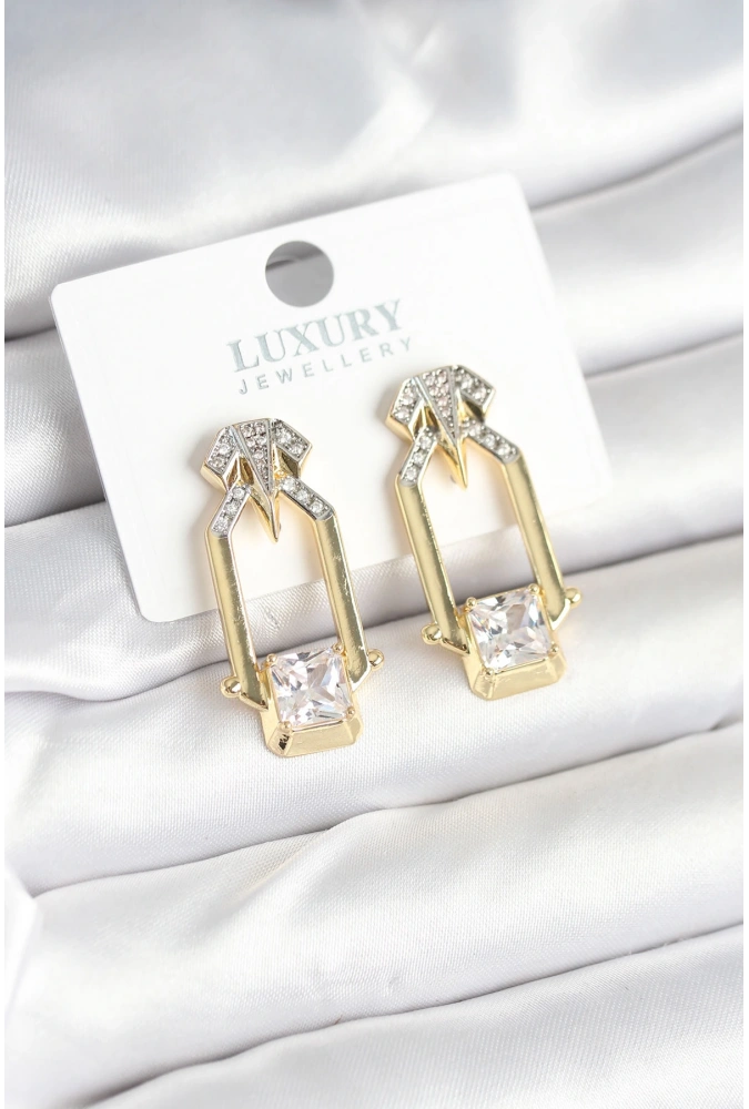 Shoecide Pirinç Gold Renk Vintage Kadın Küpe