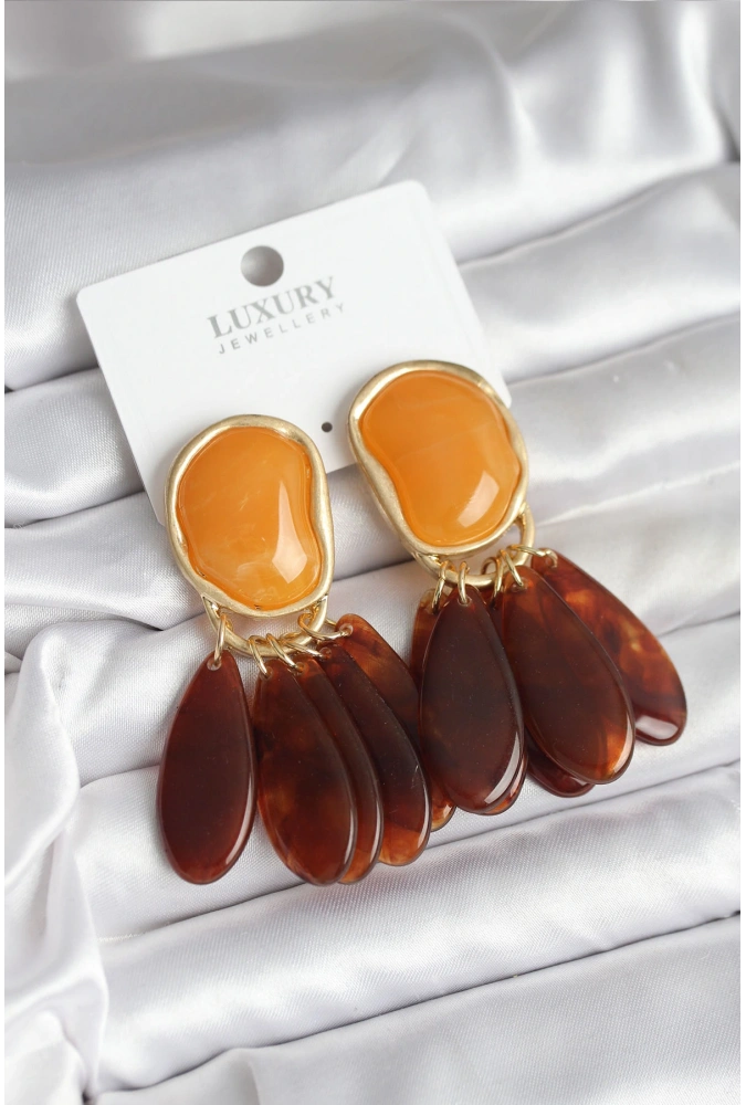 Shoecide Pirinç Gold Renk Vintage Model Kadın Küpe