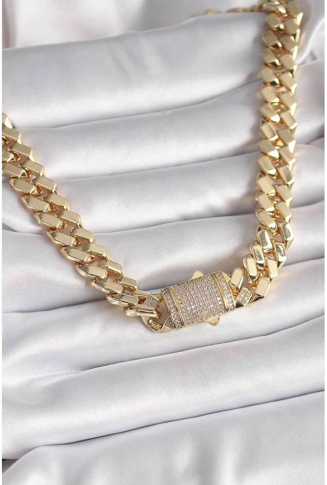 Shoecide Pirinç Gold Renk Vıp Exclusive Seri Gurmet Model Kadın Kolye