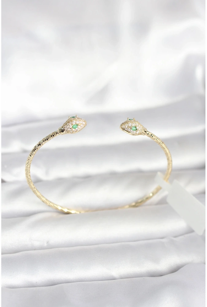 Shoecide Pirinç Gold Renk Yılan Model Bileklik