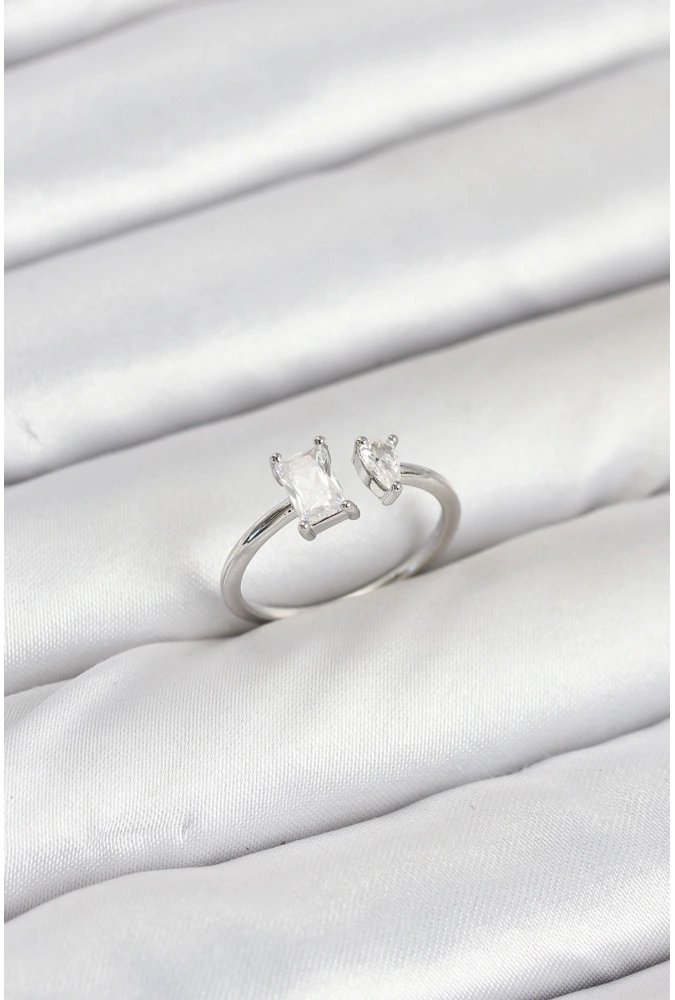 Shoecide Pirinç Gold Renk Zirkon Taşlı Kadın Yüzük