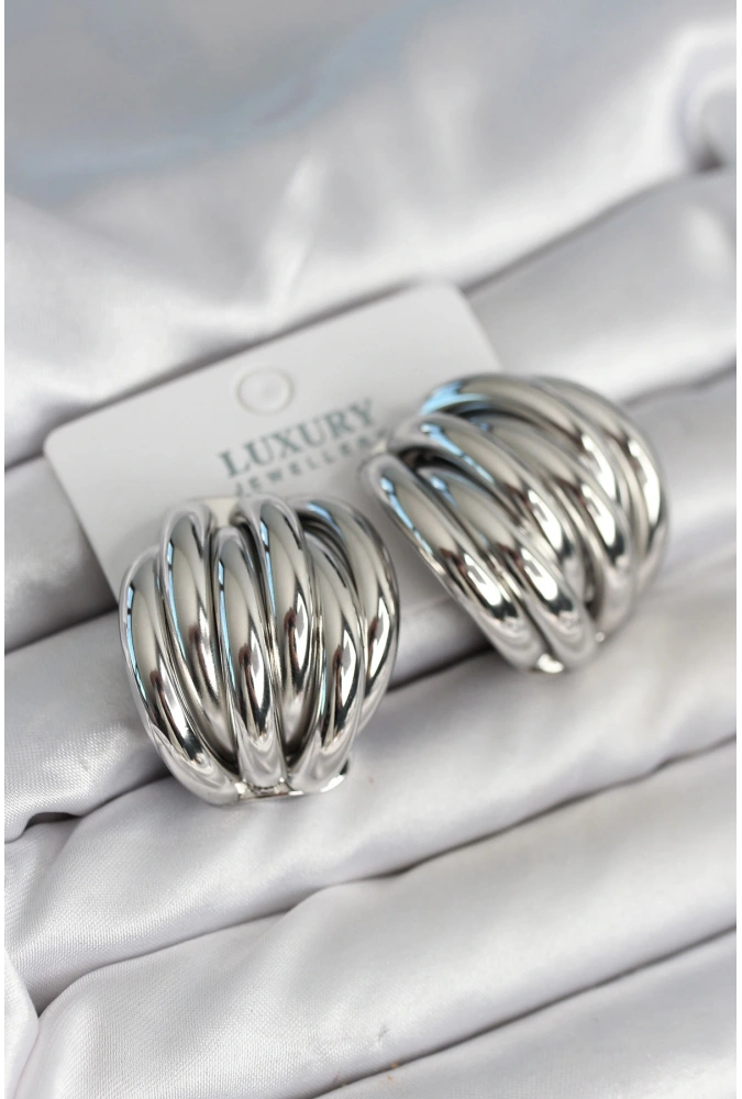 Shoecide Pirinç Gümüş Renk Vintage Kadın Küpe