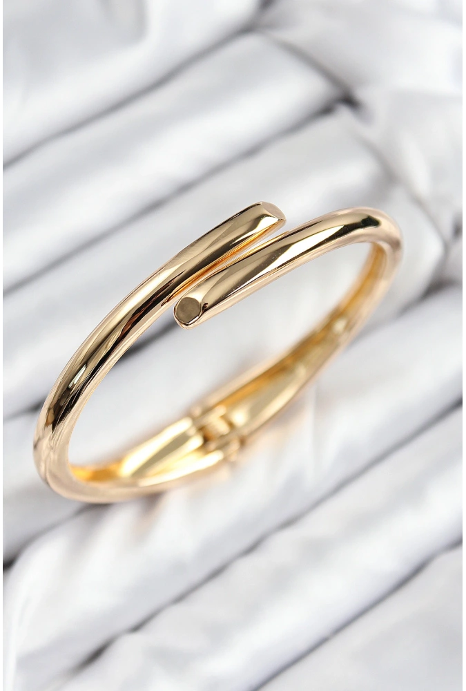 Shoecide Pirinç Kesik Model Gold Renk Kadın Kelepçe