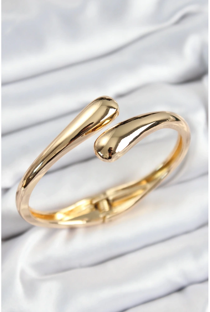 Shoecide Pirinç Sarmal Model Gold Renk Kadın Kelepçe