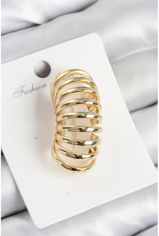 Shoecide Pirinç Yay Model Gold Renk Sağ Kıkırdak Küpe