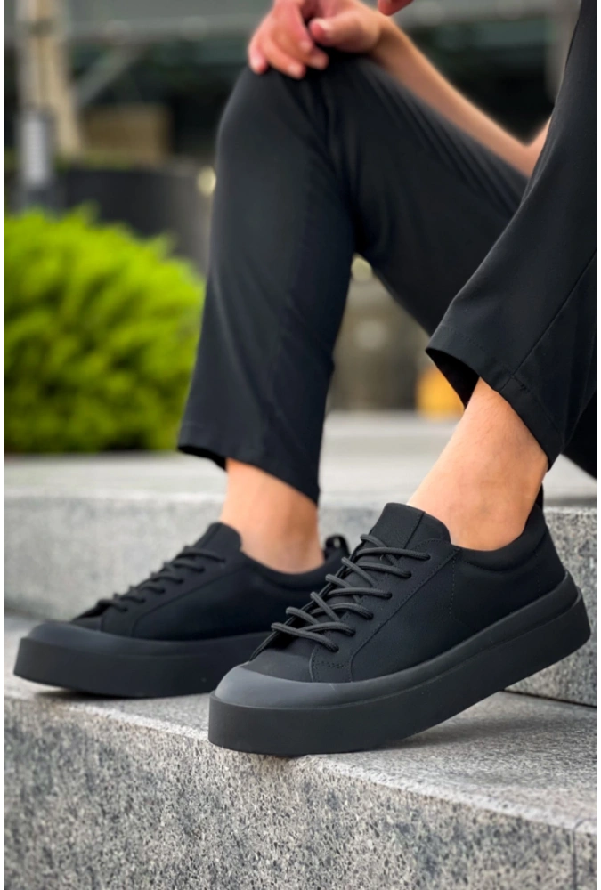 Shoecide Sb500 Boa Özel Termo Taban Siyah Renk Casual Erkek Ayakkabı