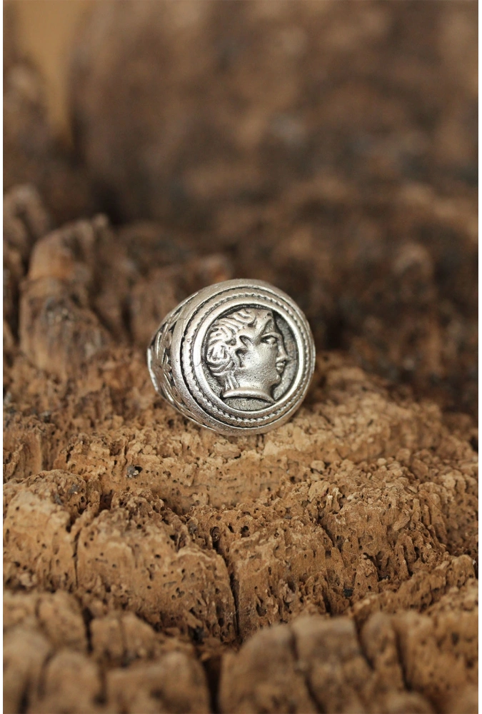 Shoecide Sezar Figürlü Ayarlanabilir Erkek Yüzük