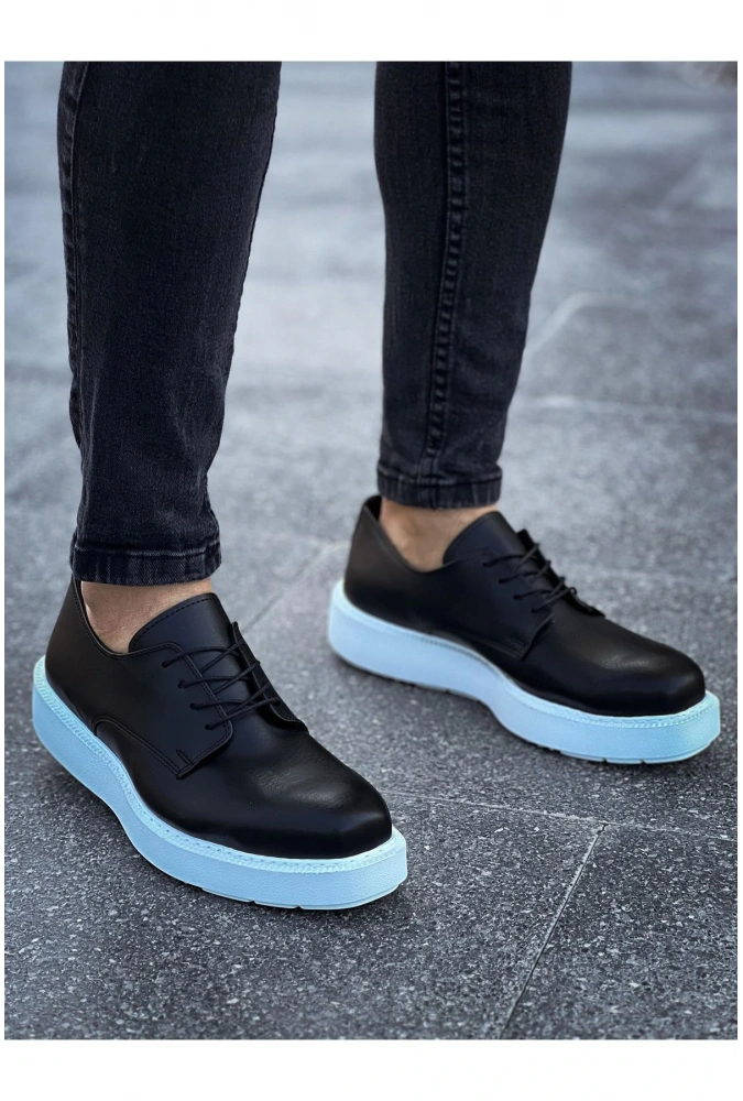 Shoecide Sho001 Bağcıklı Fbt Classic Lace Erkek Klasik Ayakkabı Sıyah