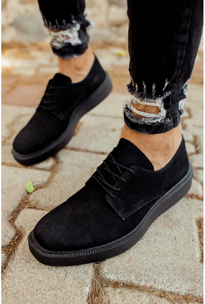 Shoecide Sho001 Bağcıklı Sst Classic Lace Erkek Klasik Ayakkabı Sıyah