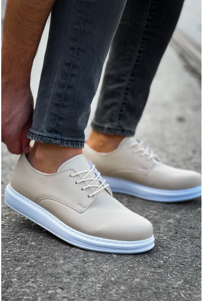 Shoecide Sho003 - Cbt Pelle Classica Erkek Ayakkabı Bej