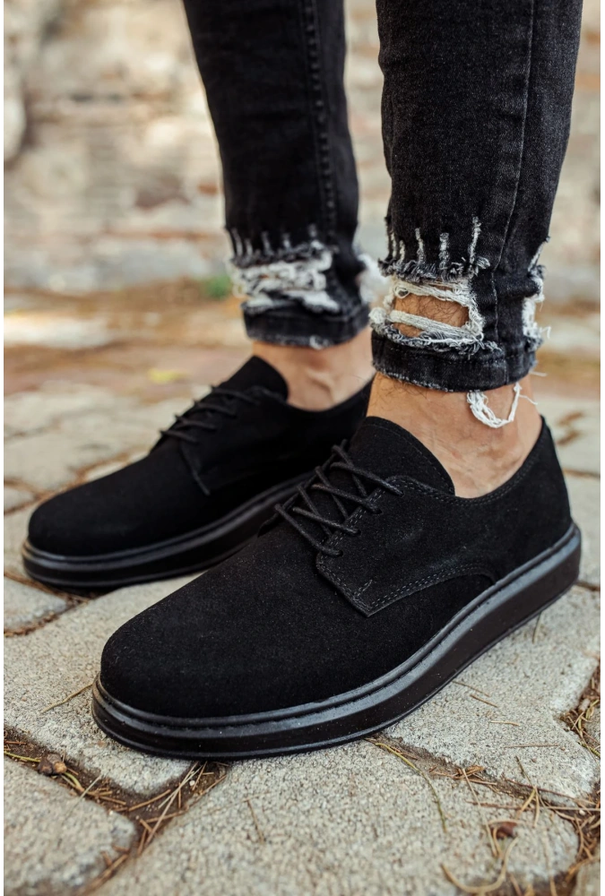 Shoecide Sho003 Bağcıklı Rahat Taban Sst Comoscio Classico Erkek Klasik Ayakkabı Sıyah