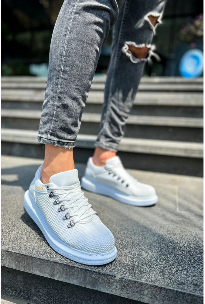 Shoecide Sho021 - Cbt Favo Erkek Ayakkabı Beyaz