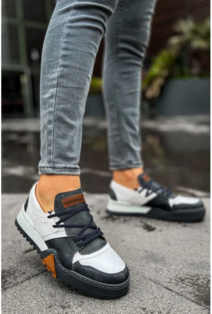 Shoecide Sho067 Bağcıklı Kalın Tasarım Taban Gabt Warrem Erkek Ayakkabı Antrasıt