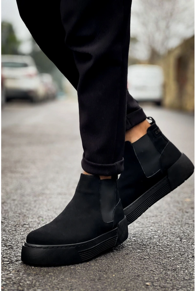 Shoecide Sho069 - Srt Harmany Erkek Bot Sıyah