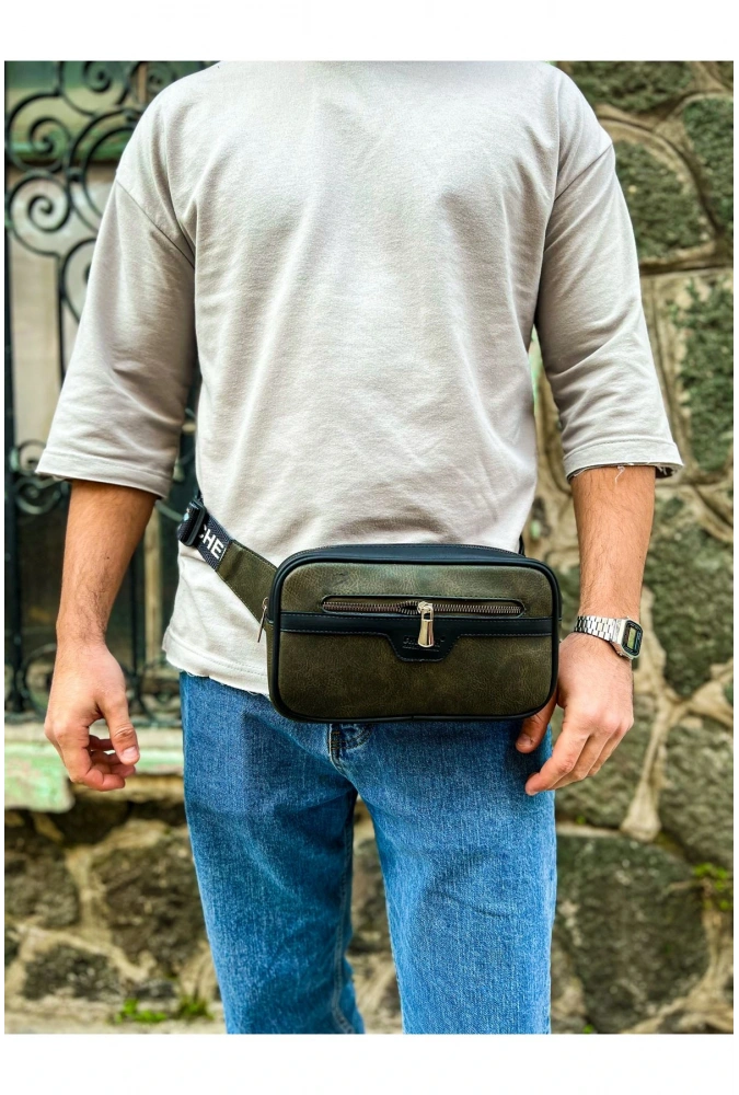 Shoecide Sho101 Poani Tablet Erkek Çanta Sıyah / Hakı