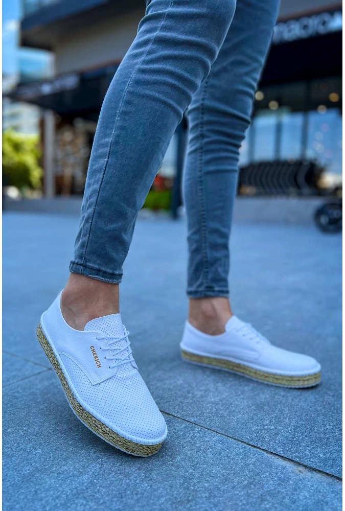 Shoecide Sho117 Bağcıklı Rahat Taban Cbt Stamina Nuova Erkek Ayakkabı Beyaz