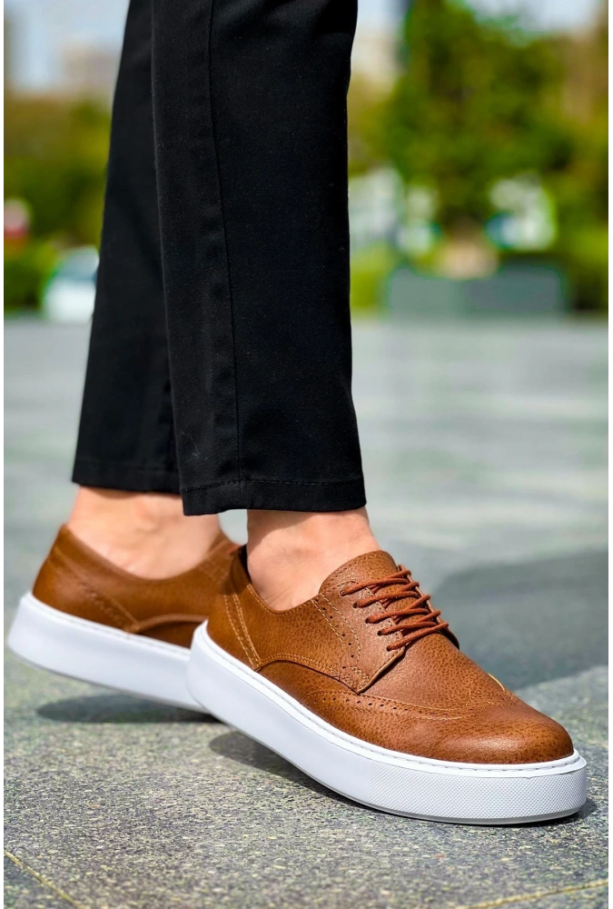 Shoecide Sho149 Bağcıklı Spor Klasik Cbt Changer Over Erkek Ayakkabı Taba