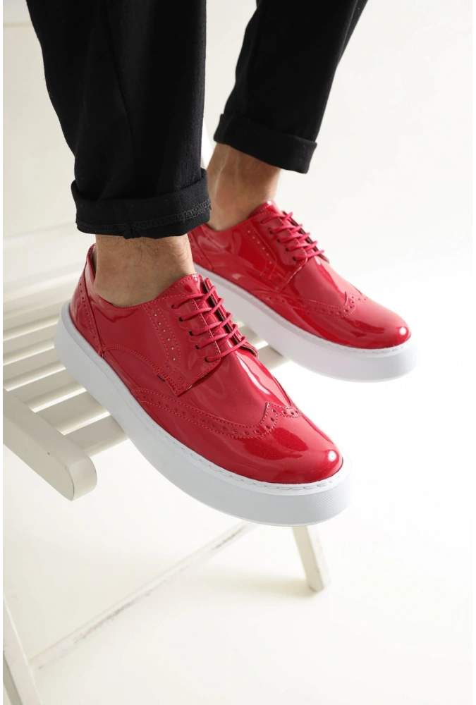 Shoecide Sho149 Bağcıklı Spor Klasik Rbt Change Over Erkek Ayakkabı Kırmızı