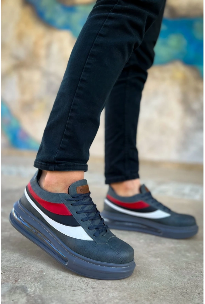 Shoecide Sho171 Bağcıklı Balon Yüksek Taban Crt Ariaso Erkek Ayakkabı Antrasıt