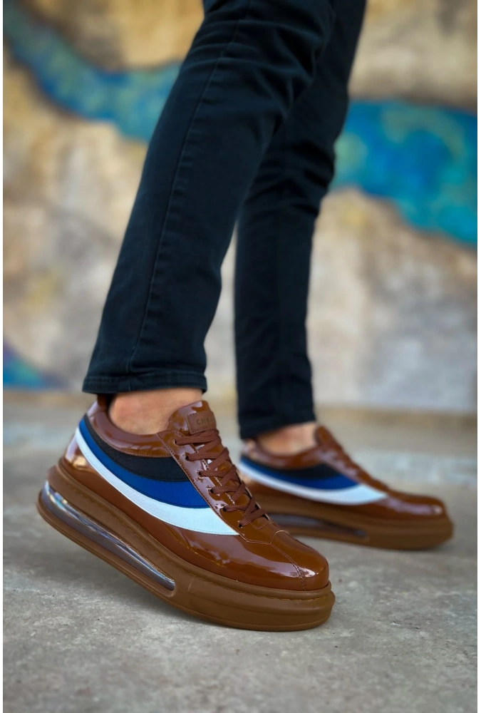 Shoecide Sho171 Bağcıklı Balon Yüksek Taban Rrt Ariaso Erkek Ayakkabı Taba