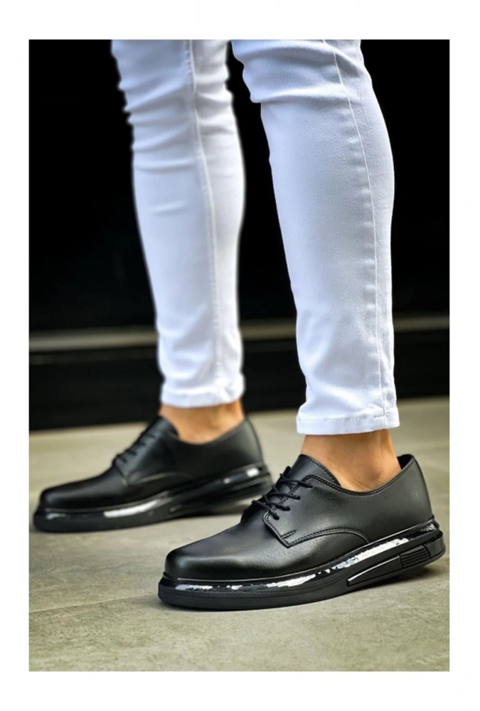 Shoecide Sho2403 Bağcıklı Fst Erkek Klasik Ayakkabı Sıyah