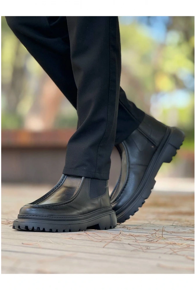 Shoecide Sho2433 - Frt Erkek Bot Sıyah