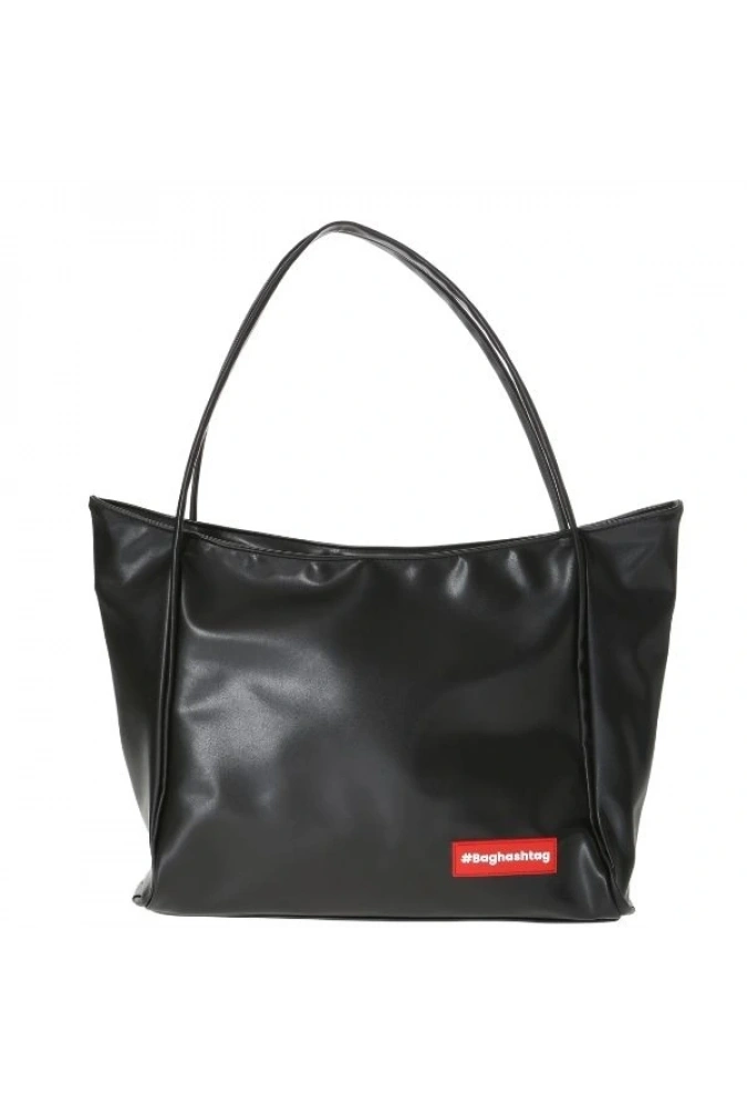 Shoecide Siyah Soft Deri Fermuarlı Çanta