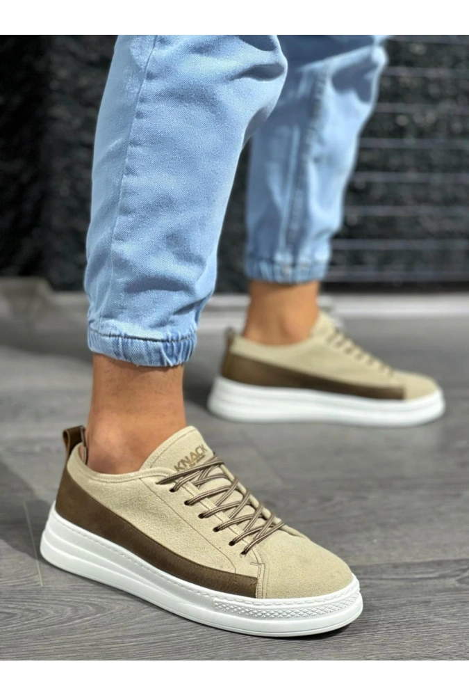 Shoecide Sneakers Ayakkabı 010 Vizon Süet