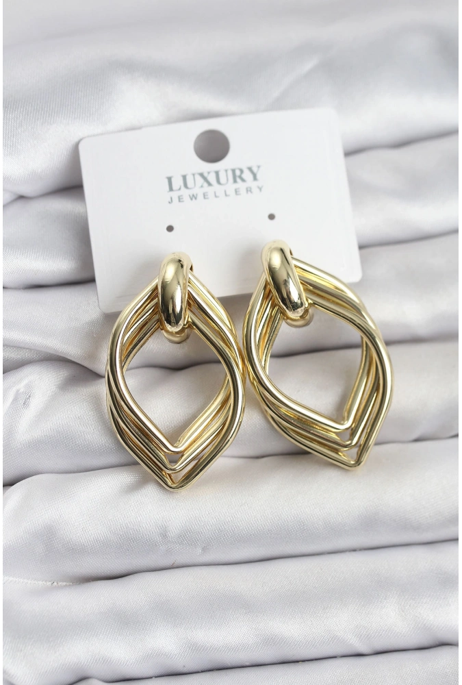 Shoecide Vintage Gold Renk Pirinç Kadın Küpe