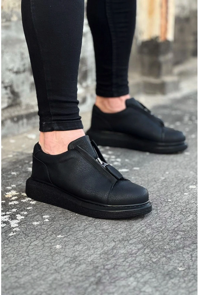 Shoecide Wg010 Kömür Cilt Erkek Casual Ayakkabı