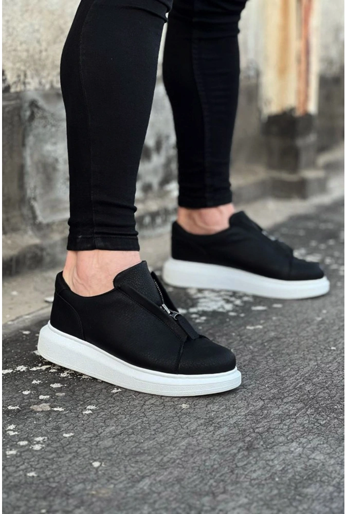 Shoecide Wg010 Siyah Cilt Erkek Casual Ayakkabı