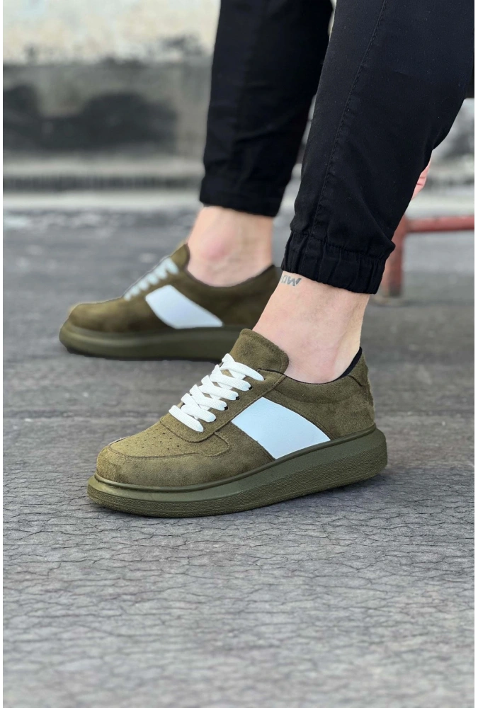 Shoecide Wg011 Haki Süet Erkek Casual Ayakkabı