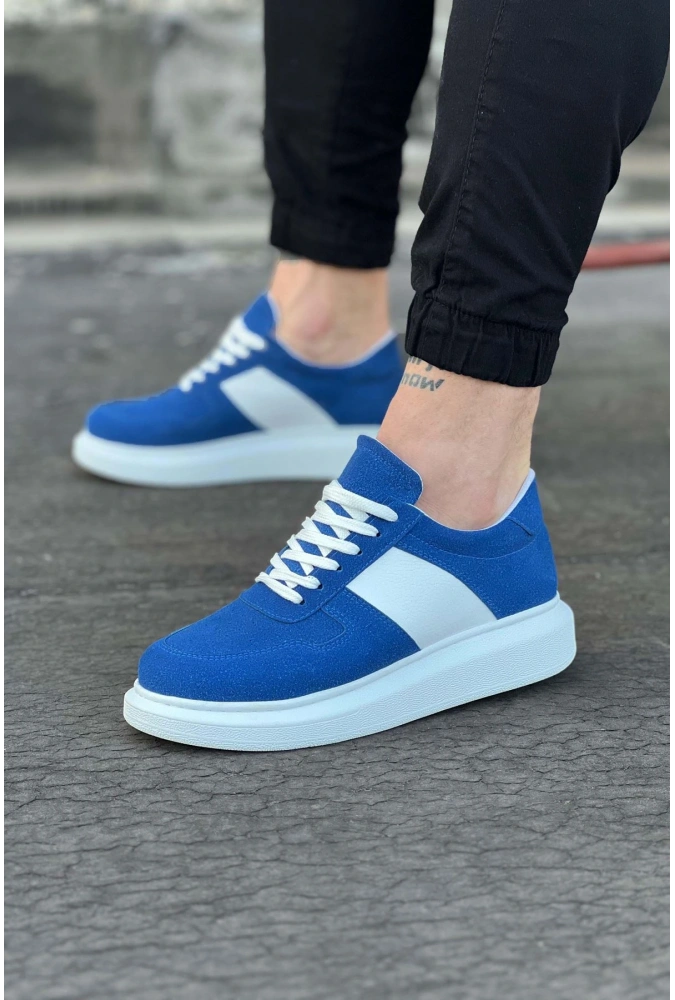 Shoecide Wg011 Mavi Süet Erkek Casual Ayakkabı
