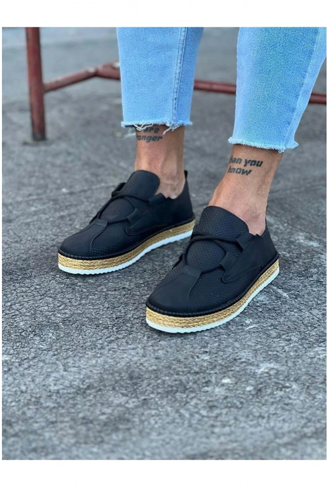 Shoecide Wg015 Siyah Erkek Casual Ayakkabı