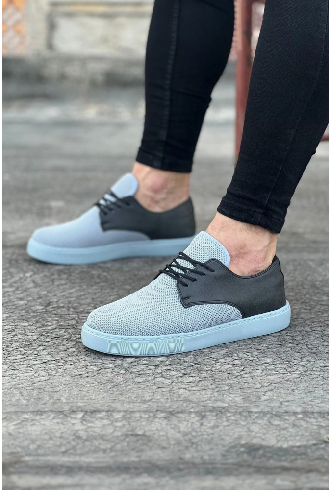 Shoecide Wg016 Gri Triko Erkek Casual Ayakkabı