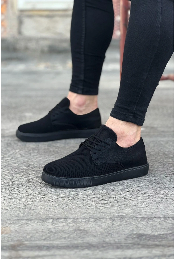 Shoecide Wg016 Kömür Triko Erkek Casual Ayakkabı