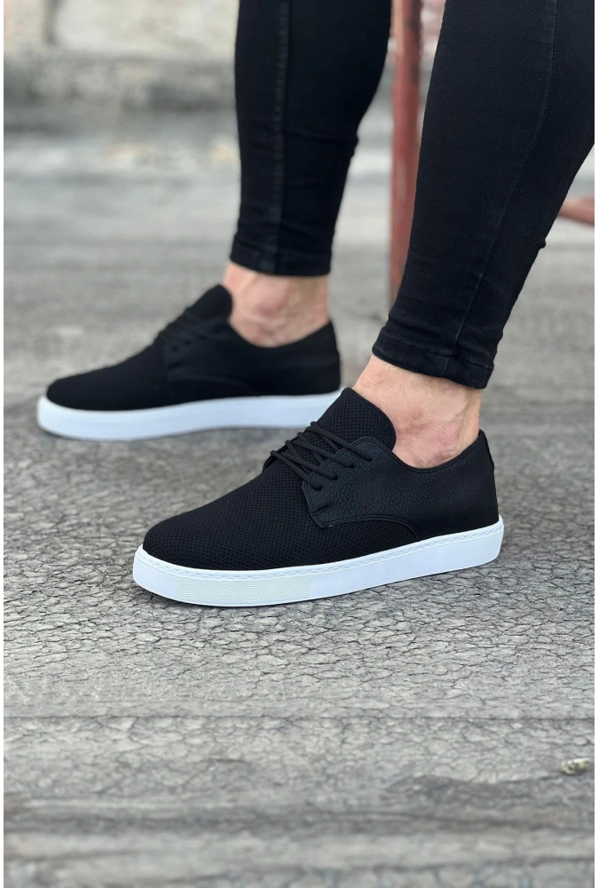 Shoecide Wg016 Siyah Triko Erkek Casual Ayakkabı