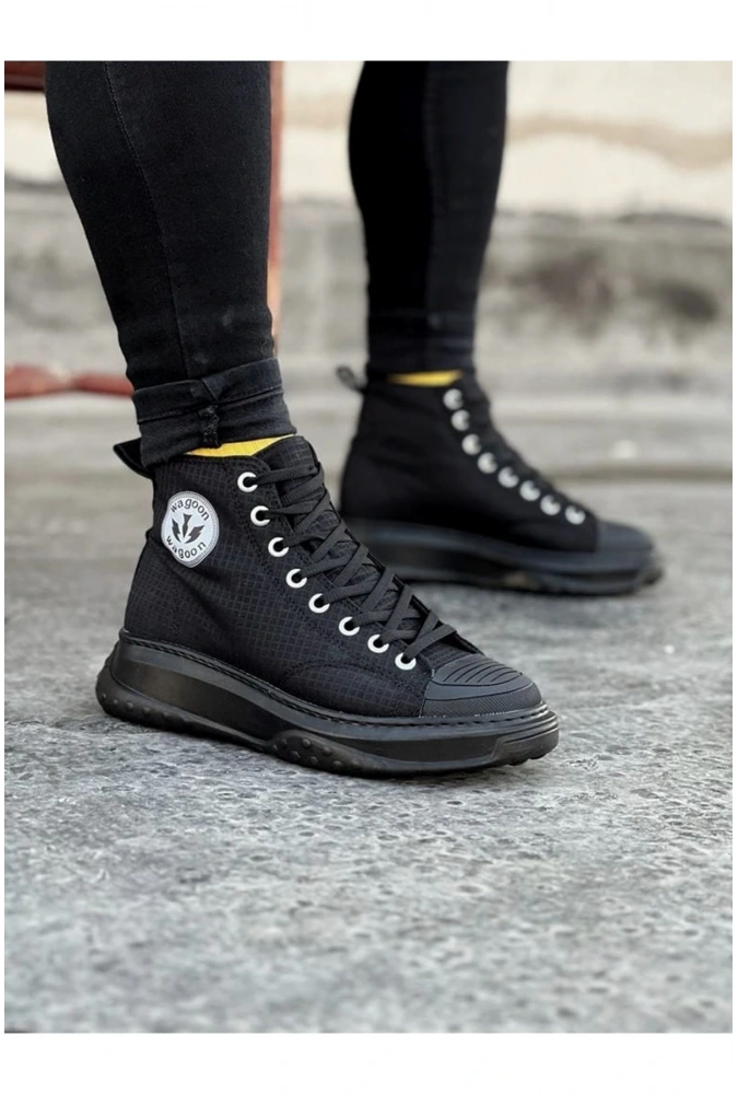 Shoecide Wg017 Kömür Erkek Yarım Bilek Casual Ayakkabı