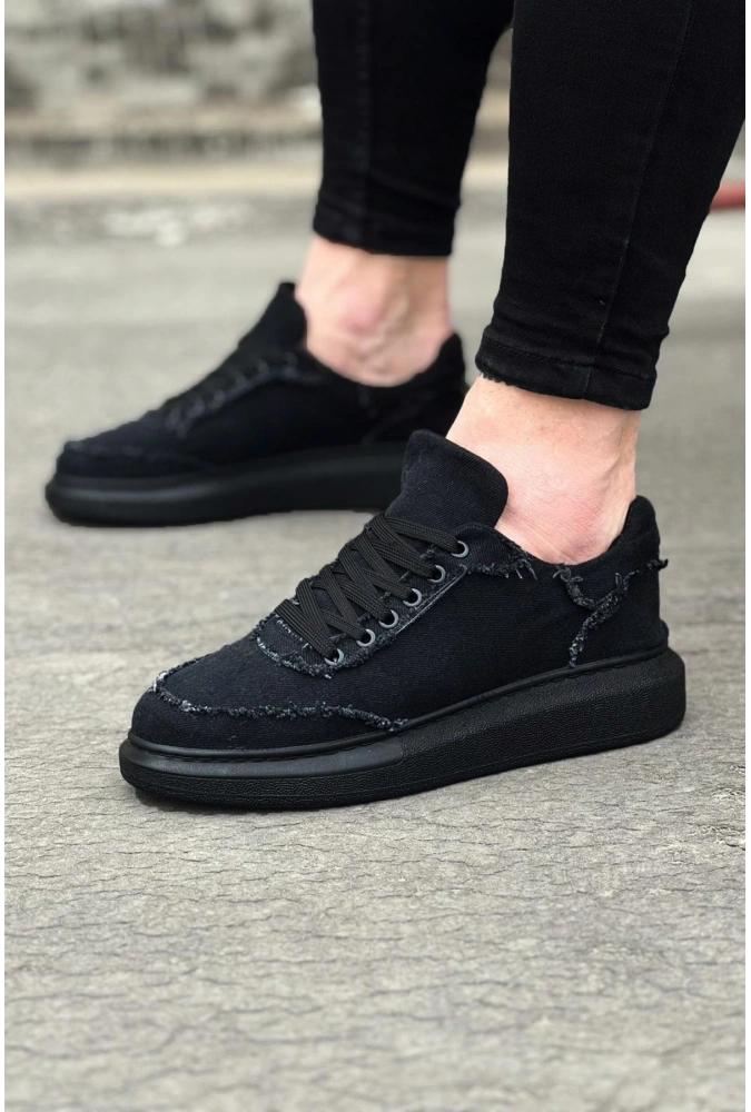 Shoecide Wg018 Kömür Kot Kumaş Erkek Casual Ayakkabı