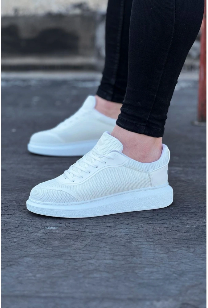 Shoecide Wg019 Beyaz Triko Erkek Casual Ayakkabı