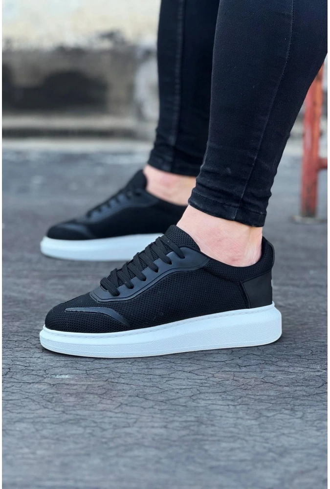 Shoecide Wg019 Siyah Triko Erkek Casual Ayakkabı
