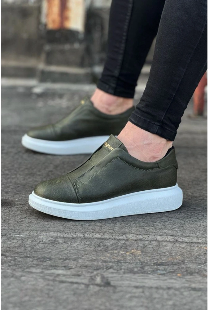 Shoecide Wg023 Haki Günlük Casual Erkek Ayakkabı