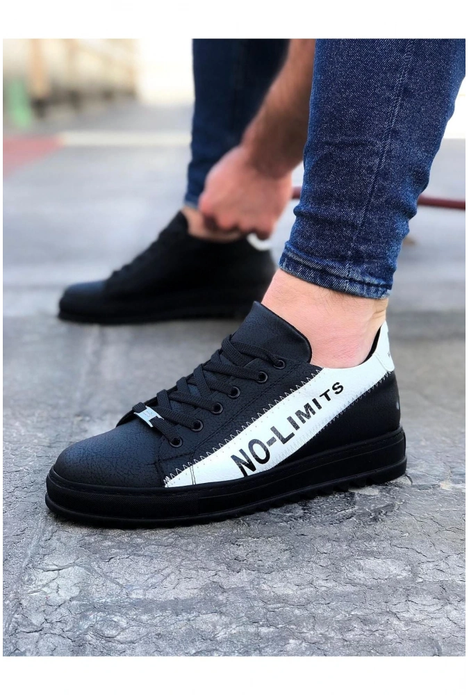 Shoecide Wg027 Kömür Beyaz No Limit Erkek Casual Ayakkabı