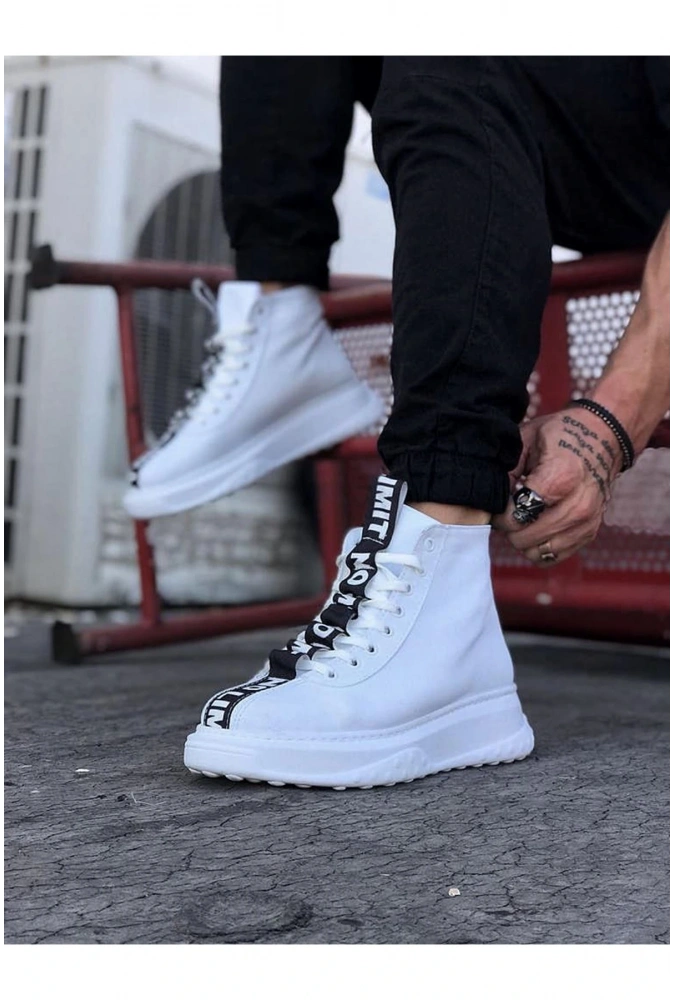 Shoecide Wg03 Beyaz Erkek Yarım Bilek Bot